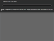 Tablet Screenshot of maximumcash.com